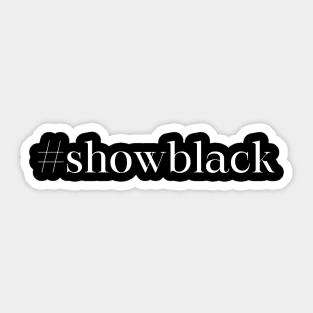 filmmaker Show black Sticker